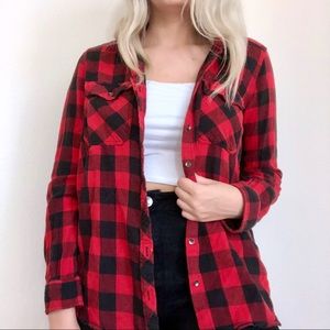 Red & Black Checked Flannel